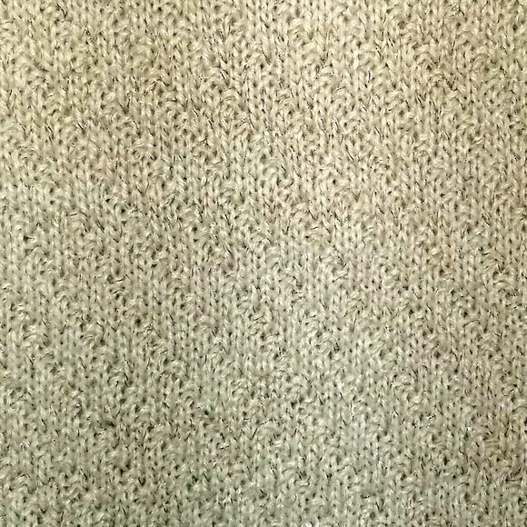 St John's Bay Woman's Size S Sweater Off White Gold Threads Buttons Cottagecore - Picture 2 of 8